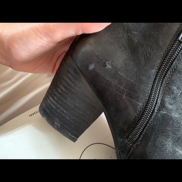 Steve Madden Black Suede Booties - Picture 5 of 5